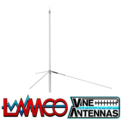 Diamond V-2000 LAMCO Barnsley Vine Antennas Vinetech RST-V2000 50/145/430Mhz. Gain 2.15/6.2/8.4dbi
