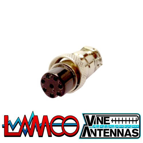 8-Pin-Mic-Plug-Female supplied by LAMCO Barnsley my favourite HAM store in the world 5 Doncaster Road Barnsley S70 1TH